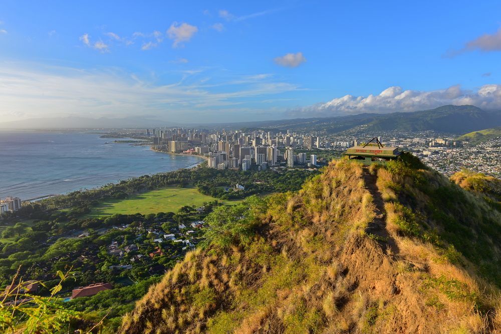 Observation point at Diamond Head in Honolulu, one of the best places to visit in Hawaii