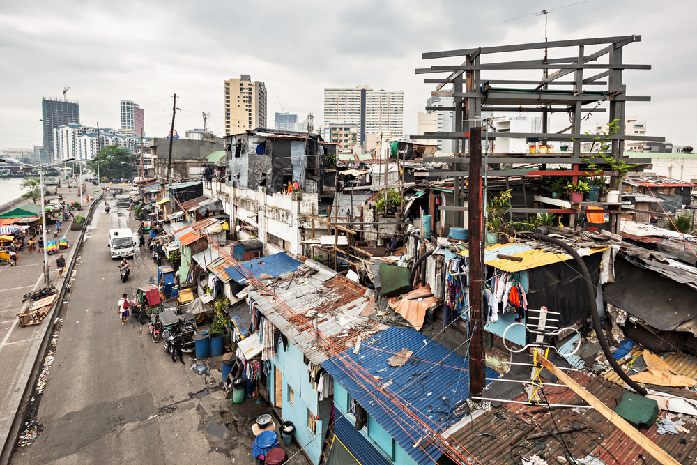 Slum area in Manila pictured for a piece on are the Philippines safe to visit