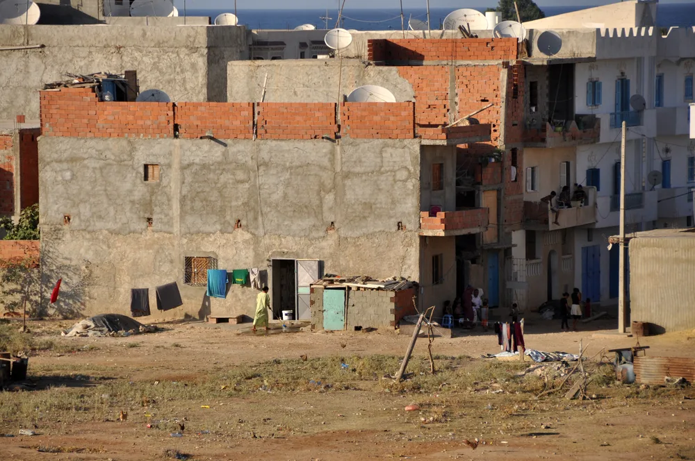 Kairouan in Tunisia, a slum that should be avoided on a visit