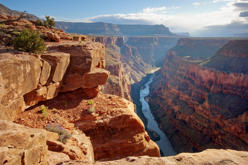Toroweap Point pictured at sunrise in the Grand Canyon, one of the best places to visit in March
