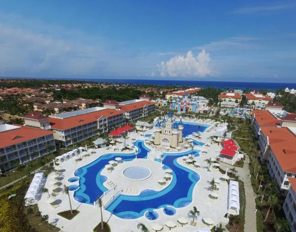 Aerial view of the Bahia Principe Fantasia Punta Cana, one of the area's best all-inclusive resorts