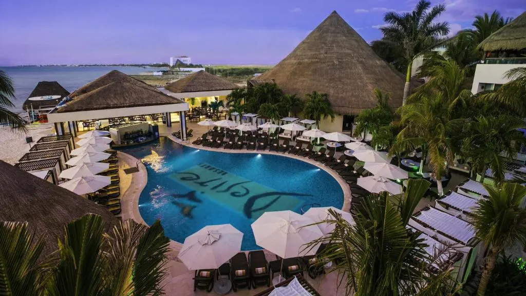 Pool at the Desire Riviera Maya Resort, one of the best all-inclusive resorts in Mexico