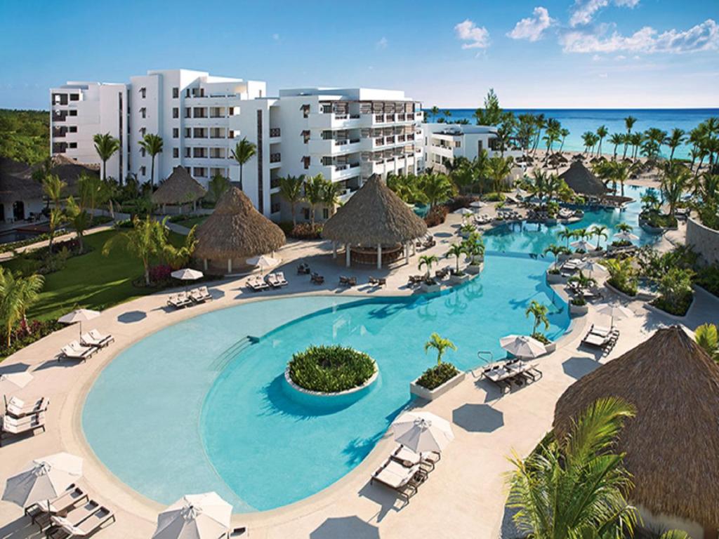 Pool view at one of Punta Cana's best all-inclusive resorts, Secrets Cap Cana