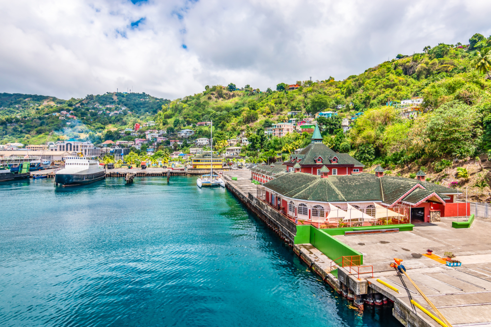 Port of Kingstown in St Vincent and the Grenadines pictured during the overall cheapest time to visit