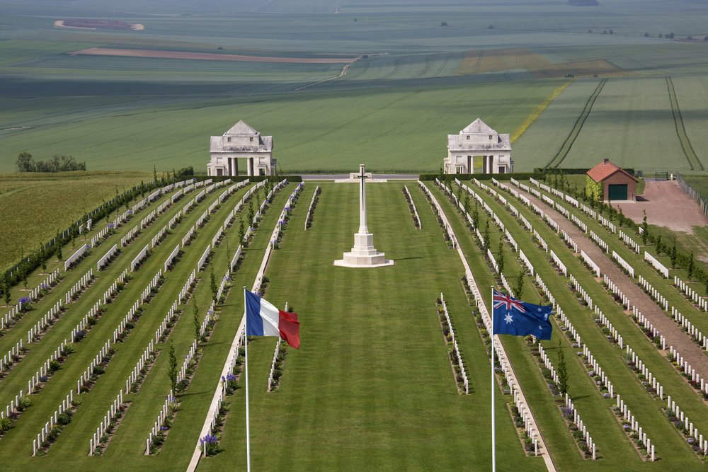 Countless WW2 soldier graves in Somme, one of the best day trips from Paris