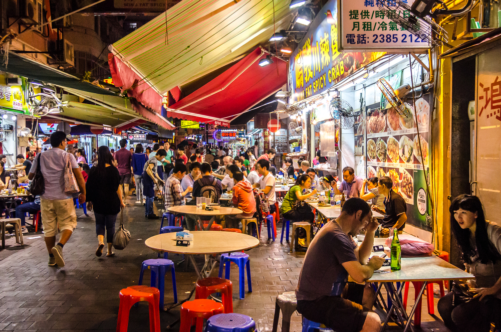 Photo of the Temple Street Market in Hong Kong pictured for a guide titled Is Hong Kong Safe to Visit