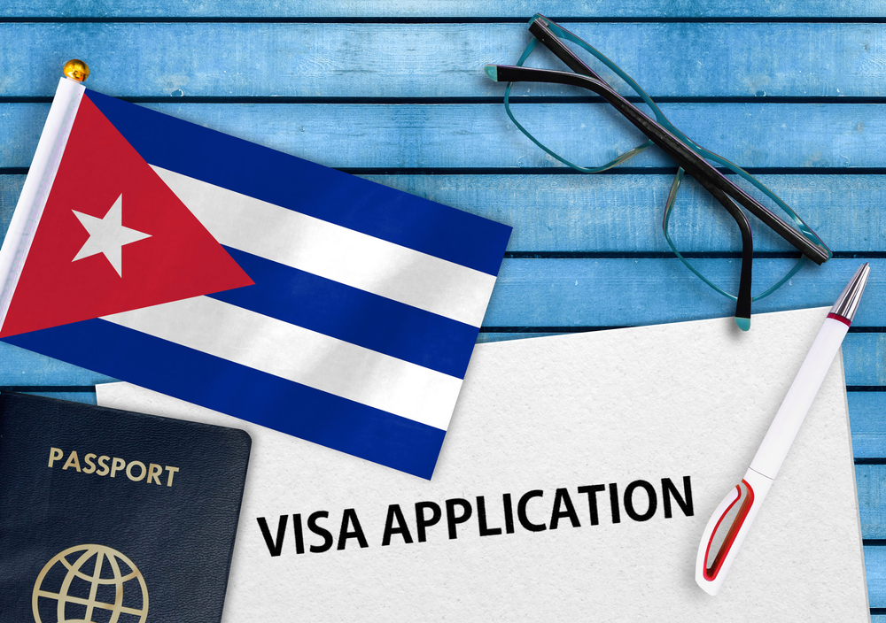 Visual concept of applying for a Cuban visa as an option for how Americans can travel to Cuba