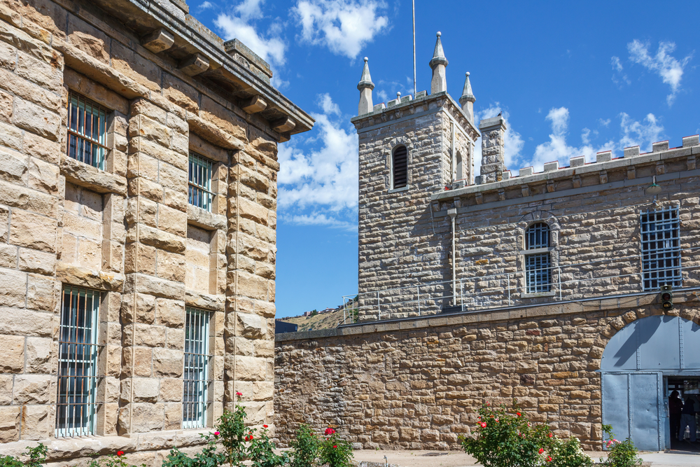 Exterior view of the Idaho Penitentiary in Boise, a must-see attraction on any Idaho trip