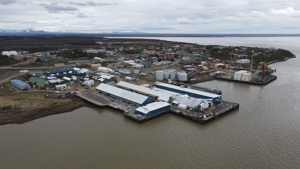 Dillingham Alaska pictured from the air as one of the places to avoid to stay safe in the state