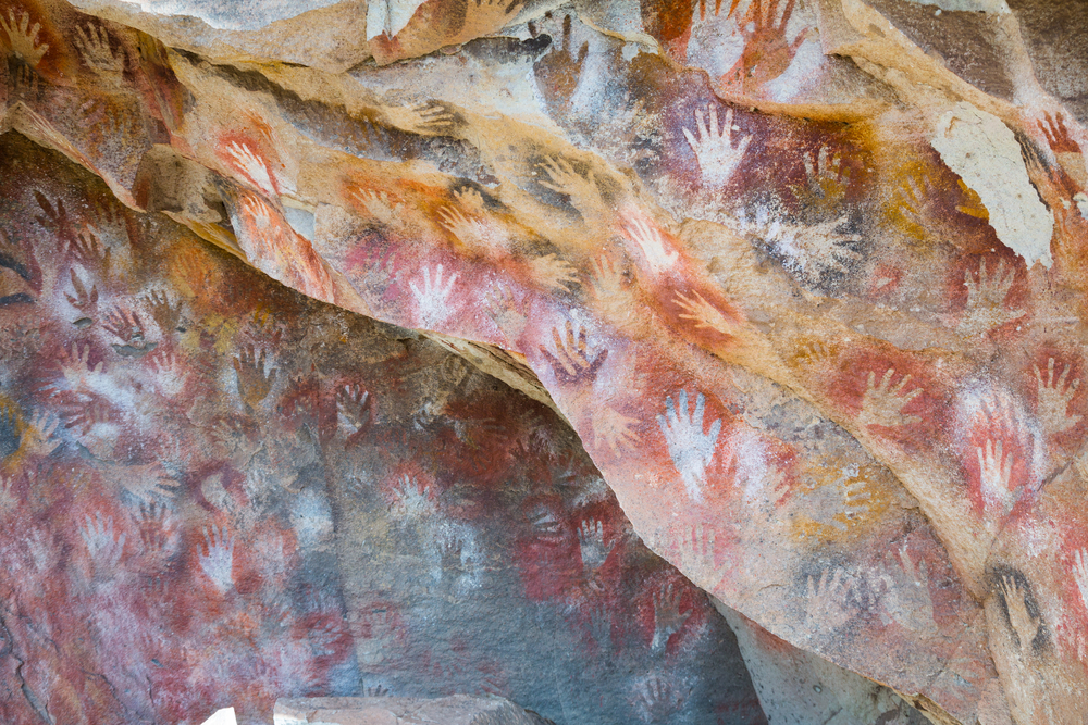 Cave of the Painted Hands in Argentina