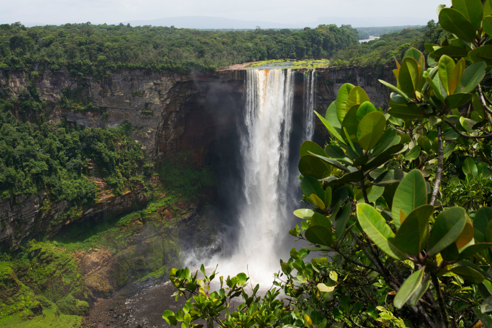 Kaieteur Falls, a top attraction in Guyana, pictured for a guide to whether or not the country is safe to visit