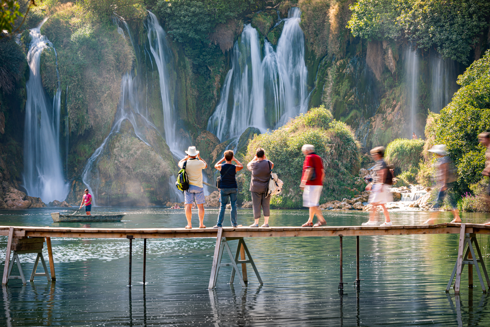 Kravice Waterfalls in Bosnia pictured for a piece on whether or not the country is safe to visit