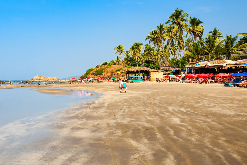 Photo of Vagator Beach, one of the least safe places to visit in Goa