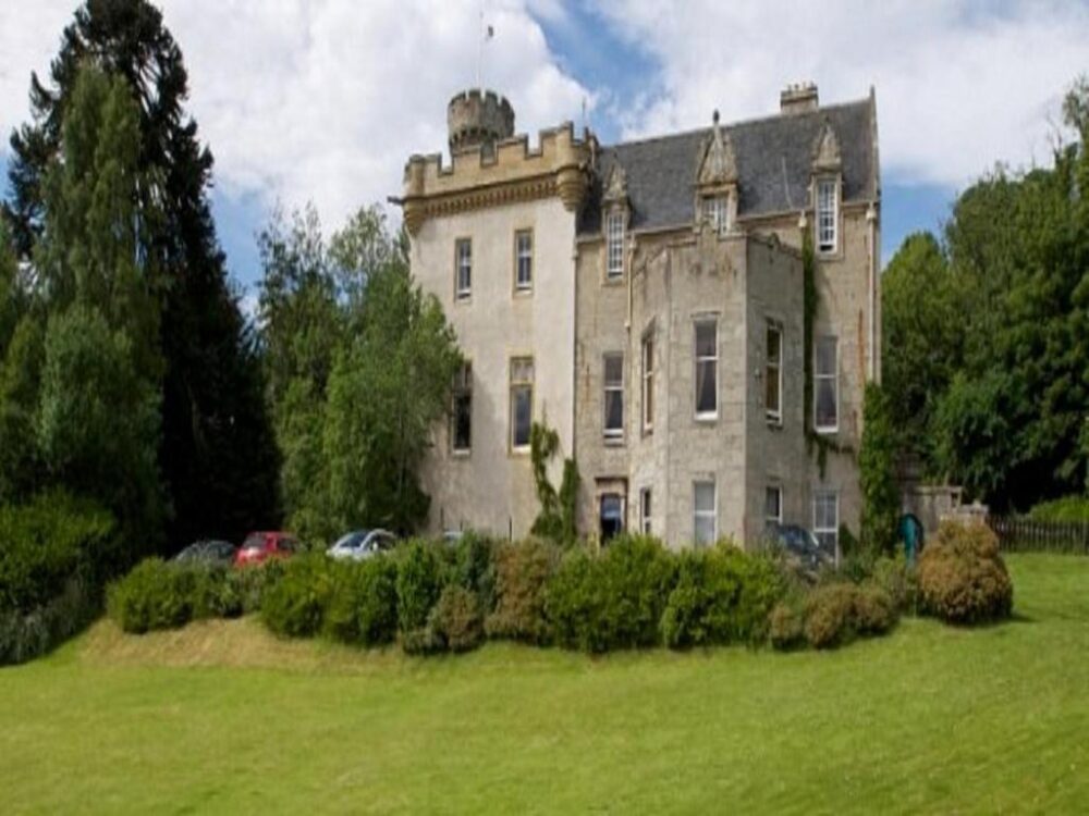 Exterior of the Tulloch Castle Hotel, one of Scotland's best castle hotels