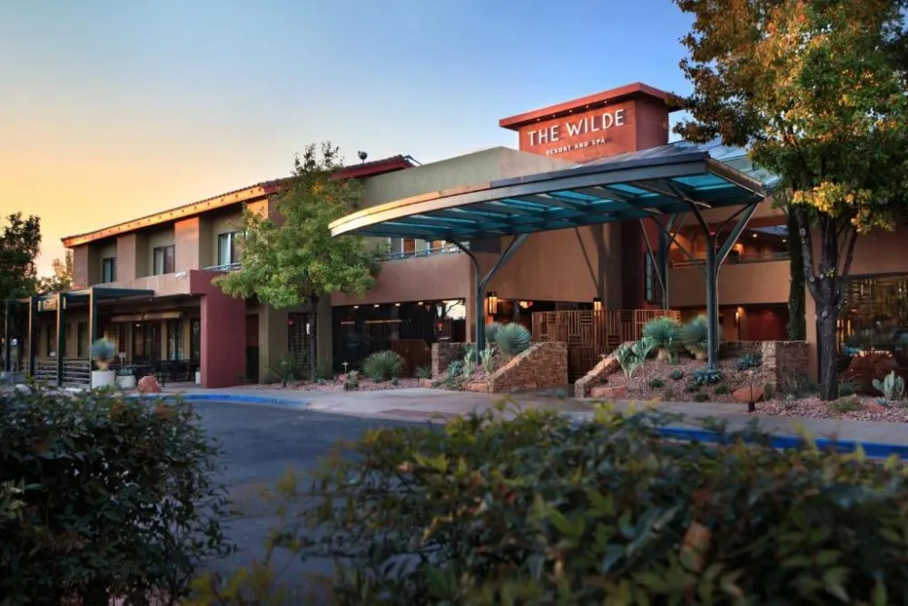 Front entrance of The Wilde Resort and Spa, one of our top picks for the best boutique hotels in Sedona