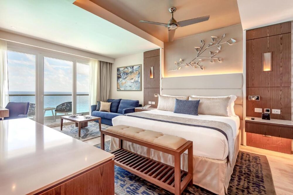 Room at the Royalton CHIC Cancun, one of the city's best adults-only all-inclusive resorts