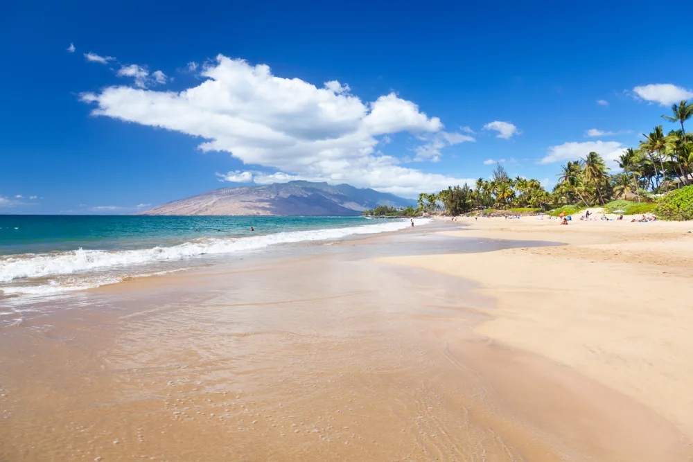 The famous Kamaole Beach in Kihei Maui, Hawaii