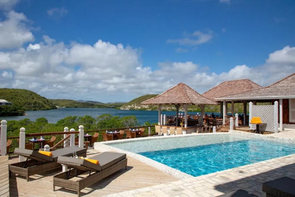 Pool at the Escape at Nonsuch Bay in Antigua, one of the best adults-only all-inclusive Caribbean resorts