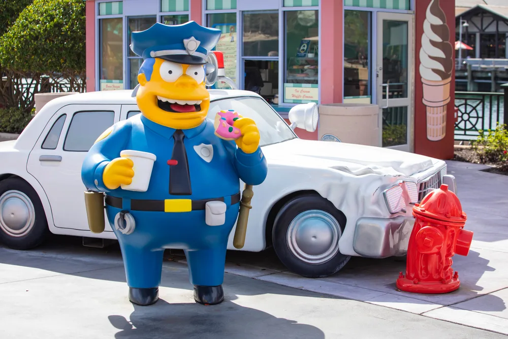 Picture of the Simpsons land at Universal in Orlando