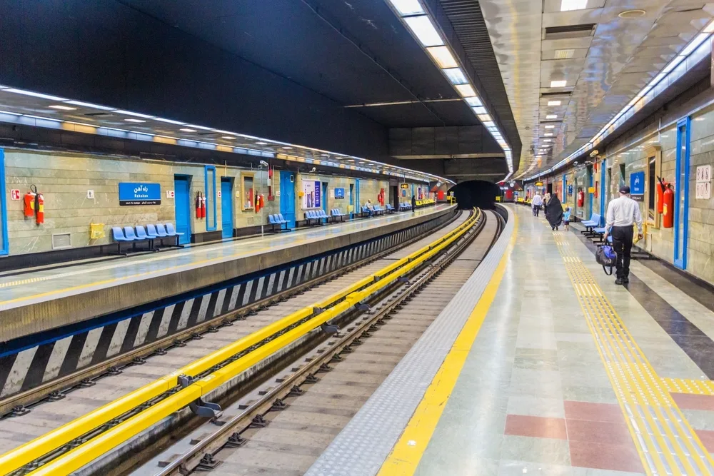 Photo of the subway's Rahahan station in Tehran, pictured during the best time to visit Iran
