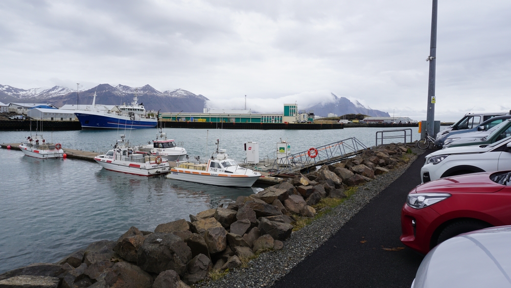 Small town of Hofn Iceland and its picturesque harbor pictured for a guide titled Is Iceland Safe to Visit