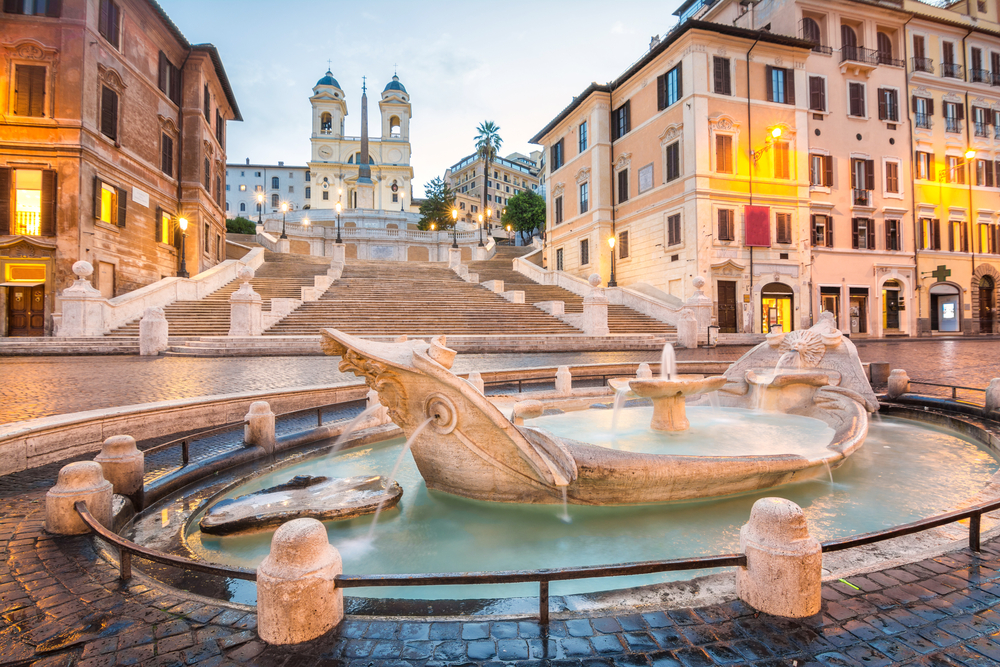 Photo of the Piazza de Spagna in Rome pictured for a guide titled What Does a Trip to Rome Cost