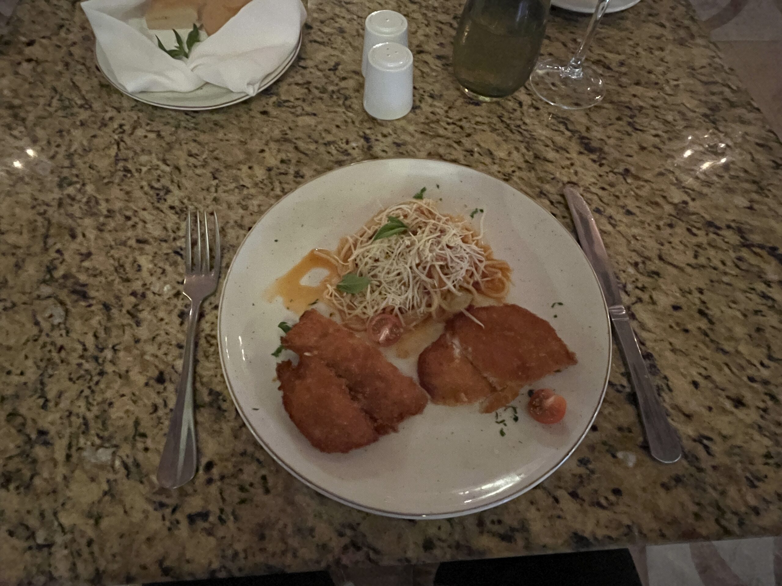 I love chicken parm. The sauce at Sensira was lacking in flavor but the breading was spot on