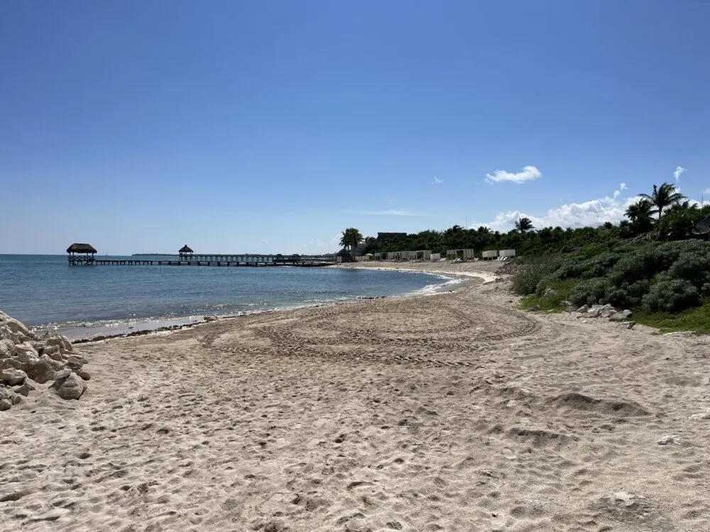 Another view of the beach area at Vidanta Riviera Maya