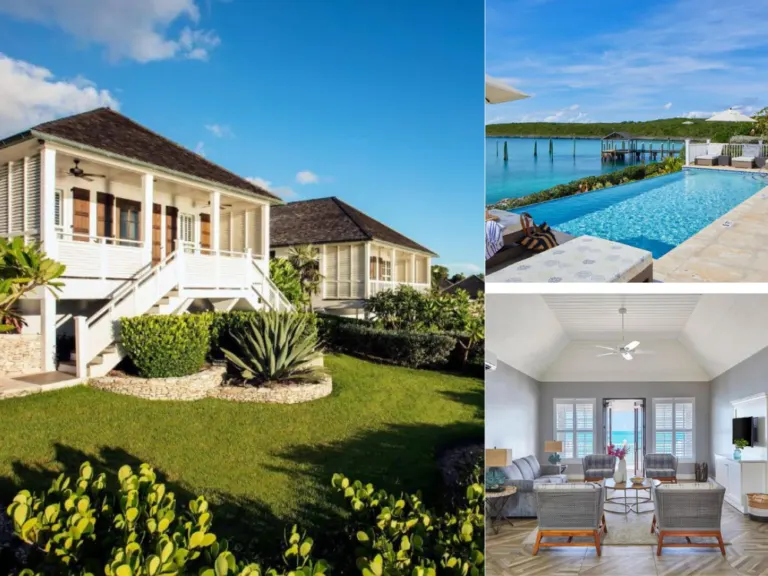 Photo collage of the French Leave Resort, one of the best places to stay in the Bahamas