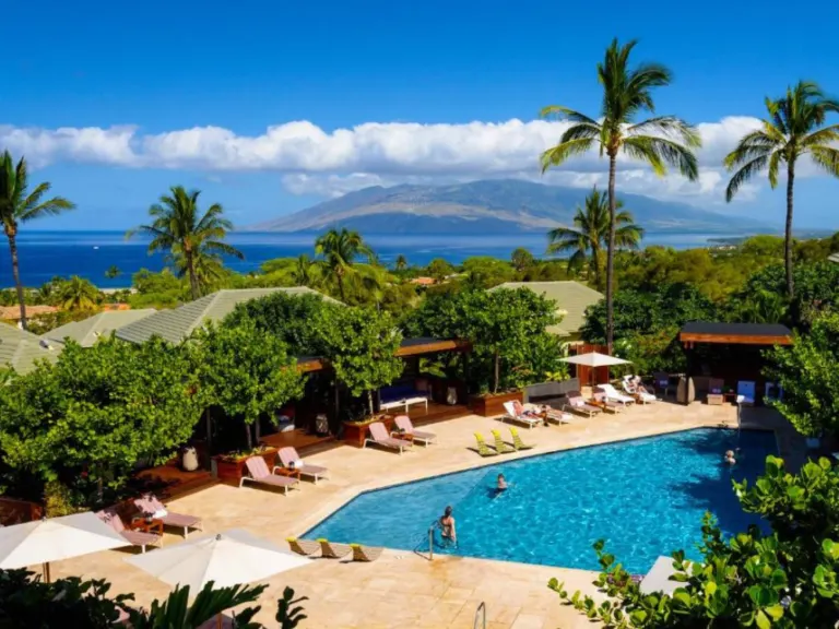 Pool area at the Hotel Wailea, a top pick for the best places to stay in Hawaii