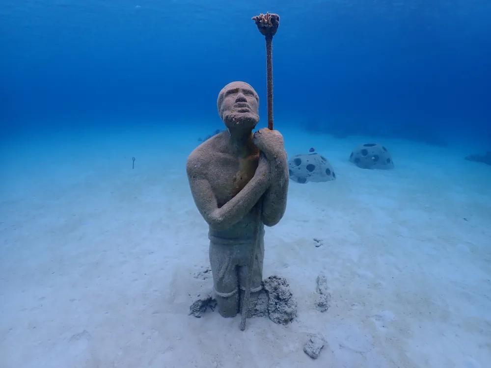 Photo of the Clifton Pier Area pictured for the largest underwater statue for a guide to what to do in the Bahamas