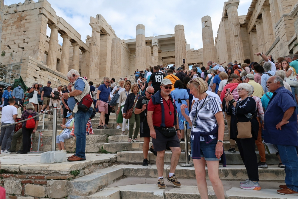 Photo of crowds at the Acropolis pictured during the worst overall time to visit Athens, the summer