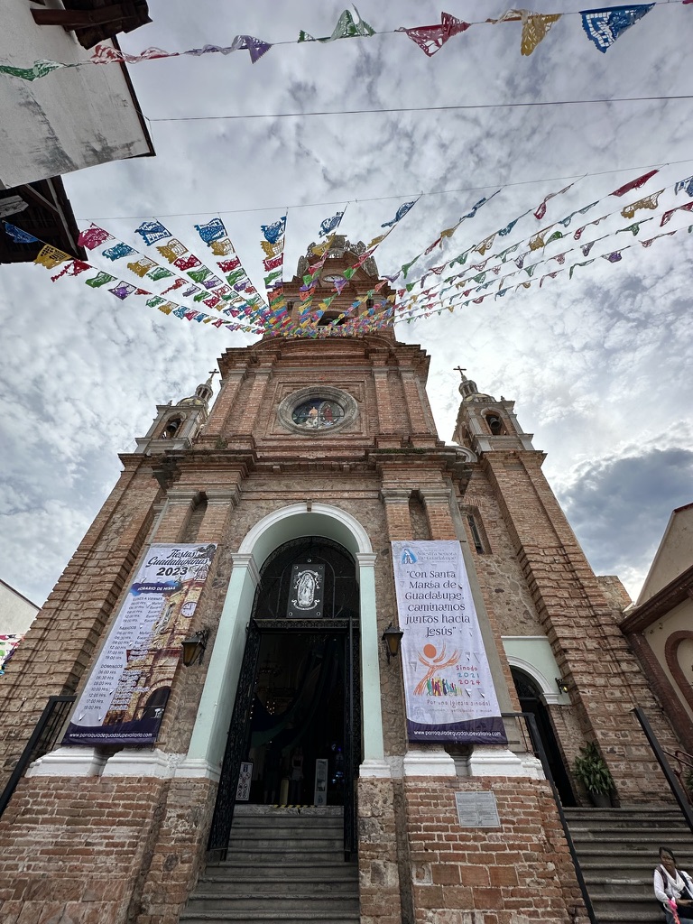 Church in town at Puerto Vallarta