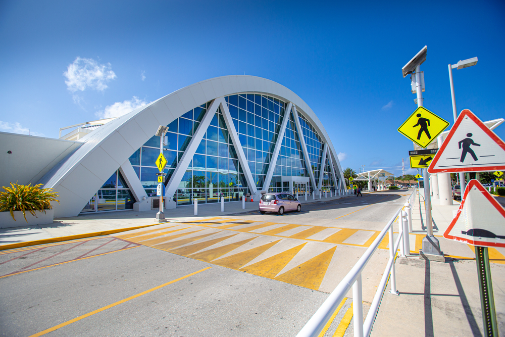 Cool view of the airport at Georgetown pictured during the best time to visit the Cayman Islands