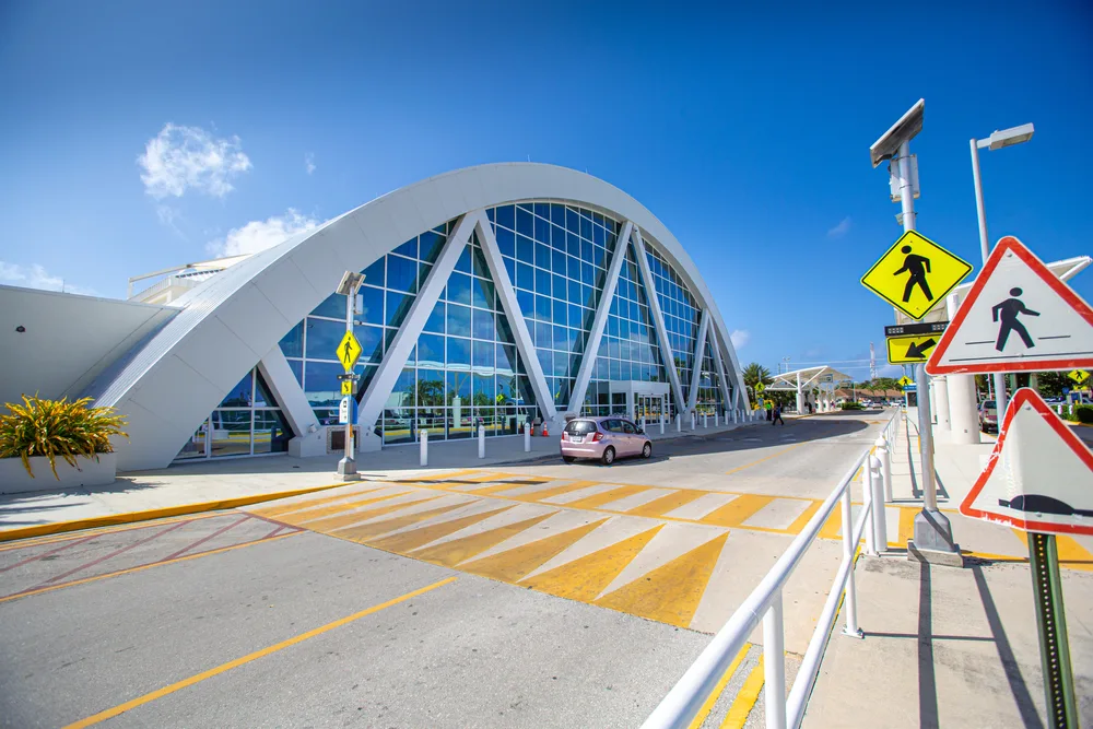 Cool view of the airport at Georgetown pictured during the best time to visit the Cayman Islands