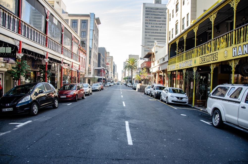 Photo of empty Long Street pictured during the overall cheapest time to visit South Africa, the early summer