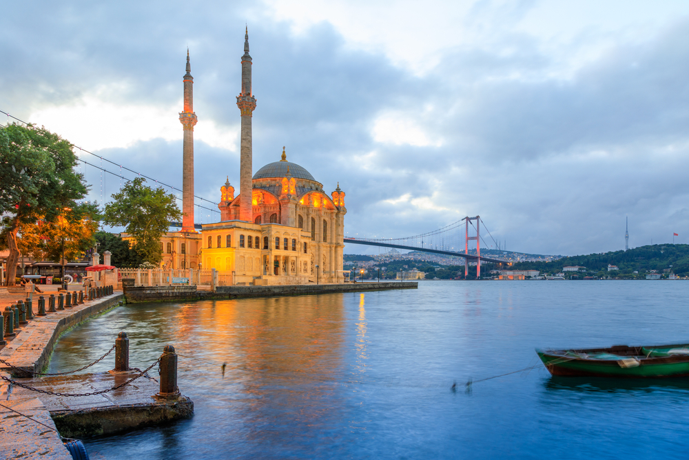 View of the Bosphorus Bridge in Ortakoy for a piece titled Is Istanbul Safe to Visit