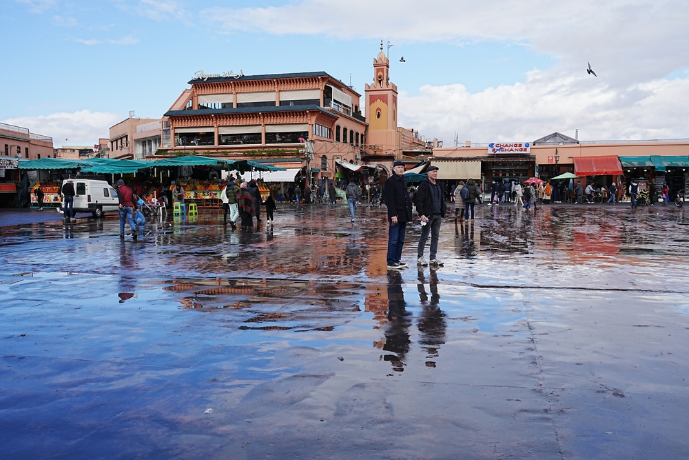 Photo of the Jemaa el-Fnaa square in Africa pictured during the winter, the worst time to visit Marrakech