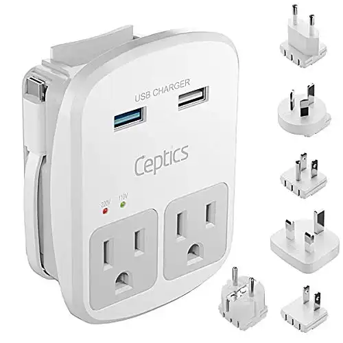 Ceptics World Travel Adapter 