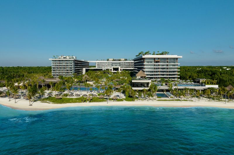 Impression Moxche Secrets aerial image, one of the best luxury resorts in Cancun