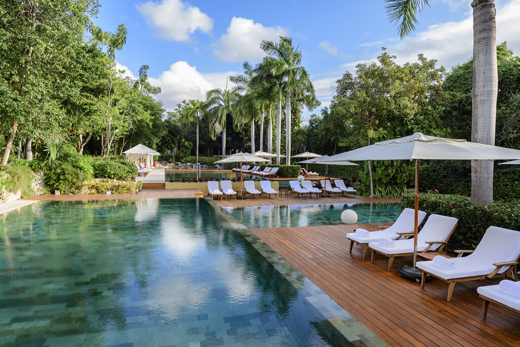 Photo of the Zen pool at Grand Velas Riviera Maya, one of the best luxury resorts in the Cancun area