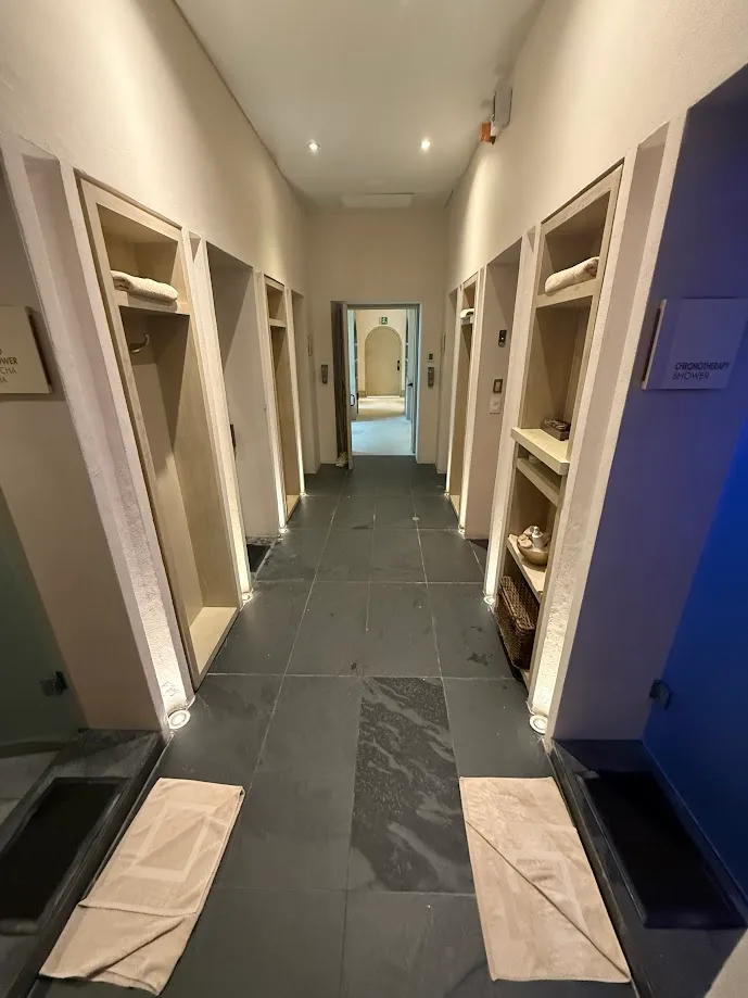 Esencia Spa steam room and hallway