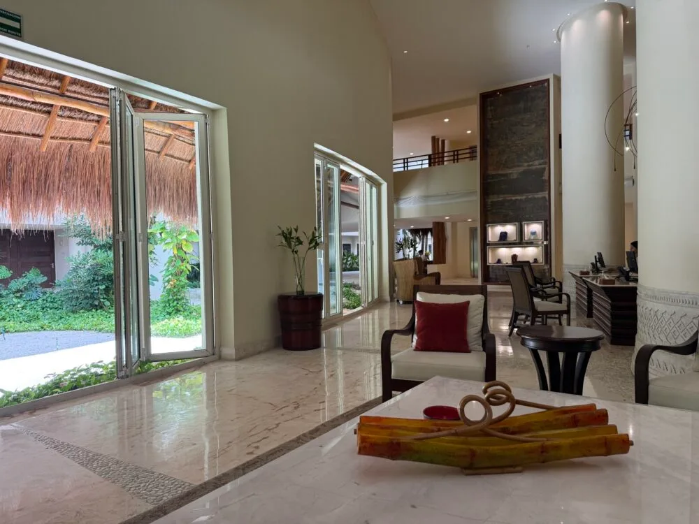 Lobby of the Grand Class room block at Grand Velas Riviera Maya