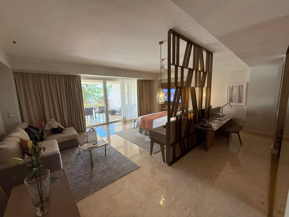 Huge over the shoulder view of a room at Grand Velas in Riviera Maya