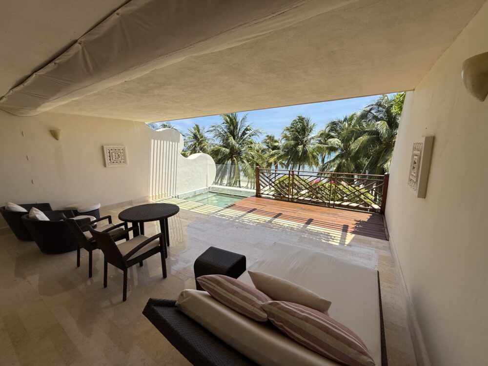Terrace at Grand Velas Riviera Maya