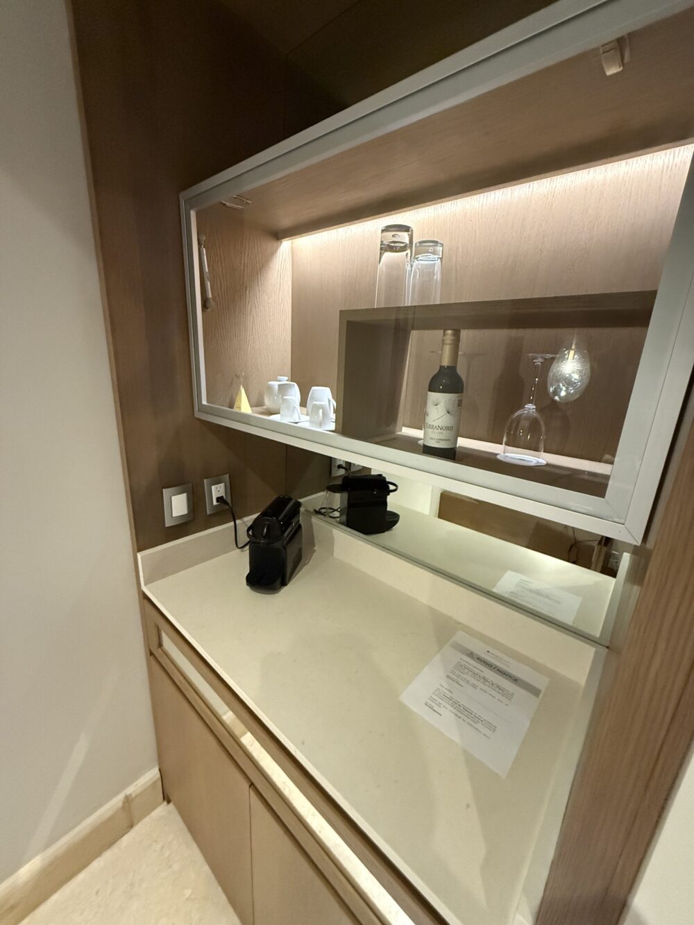Minibar at Grand Velas Riviera Maya