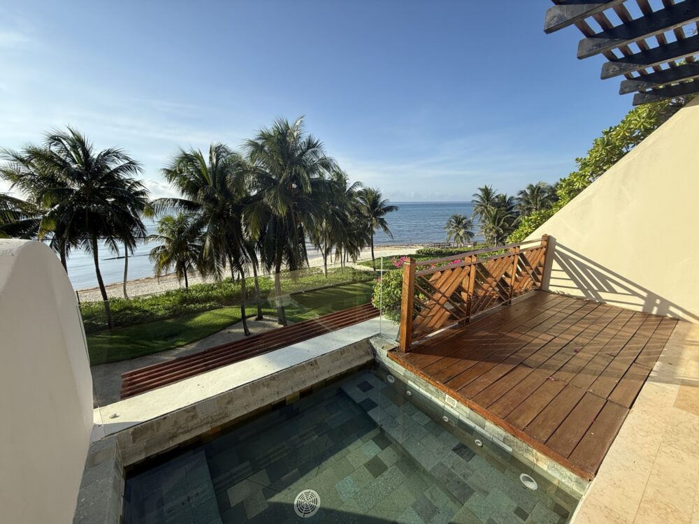 View from the large terrace at Grand Velas Riviera Maya