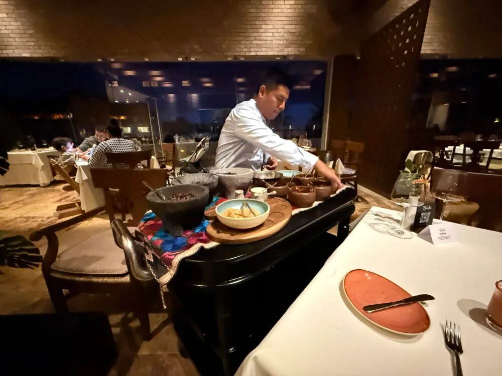 The ceviche cart was an unexpected surprise