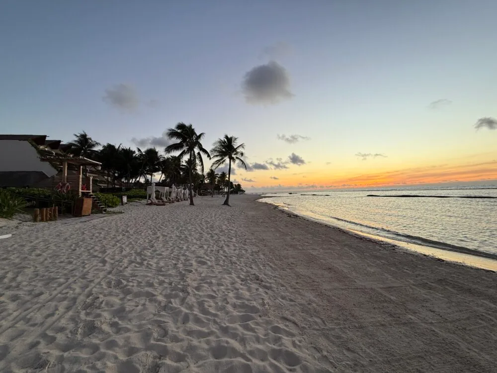 Beach at Grand Velas Riviera Maya as part of a review