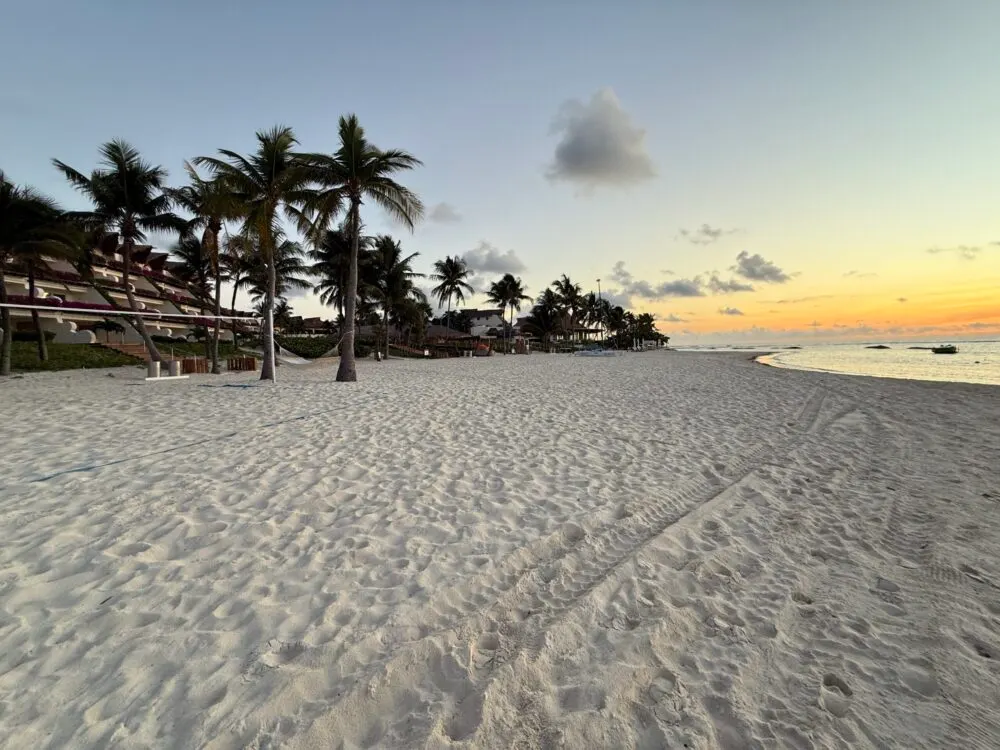 The beach was always well-kept with soft, clean sand